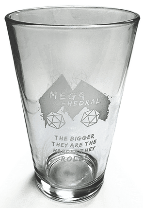 Chessex Mega-hedral Pint Glass image 0